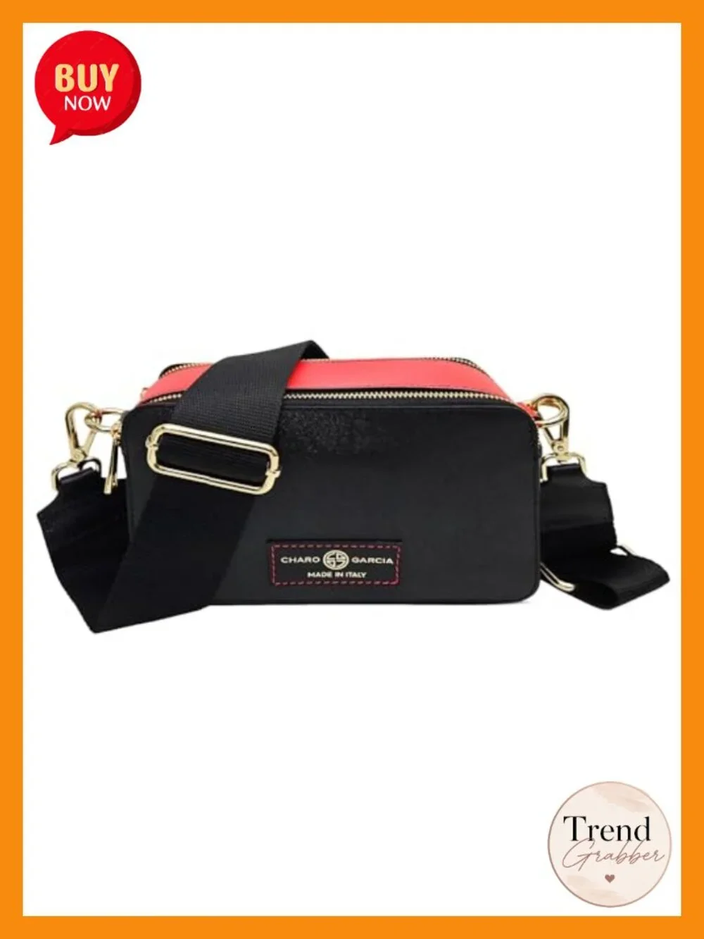 Italian Leather Crossbody Bag - Handmade Sling Purse - Genuine Leather Daily Bag